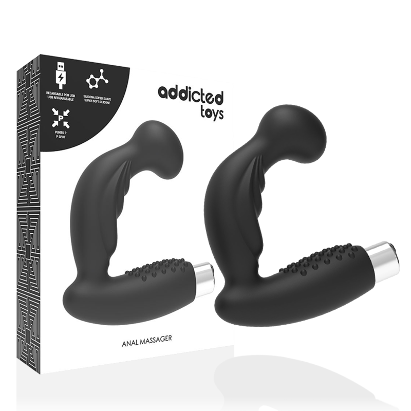 Comprar ADDICTED TOYS Vibrador Prostático Recargable Model 3 Negro – Diseño Innovador Para Placer Intenso-Noxtic