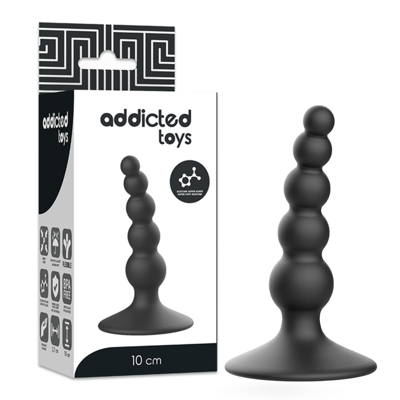 Comprar ADDICTED TOYS Plug Anal 10 CM Negro – Diseño Ideal Para Iniciar Tu Viaje De Autoexploración-Noxtic