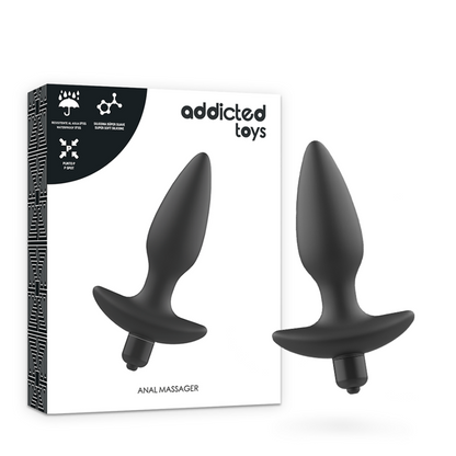 Comprar ADDICTED TOYS Masajeador Plug Anal Con Vibración Negro – Diseño Ergonómico Para Experiencias Únicas De Placer-Noxtic