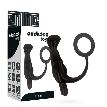 Comprar ADDICTED TOYS Vibrador Prostático Negro 10 Cm – Masajeador Ergonómico Para Placer Masculino-Noxtic