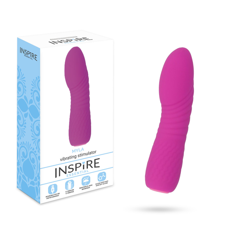 Comprar Inspire Essential Myla Vibrador Lila – Vibrador Recargable Con Diseño Ergonómico Y Silicona Hipoalergénica-Noxtic