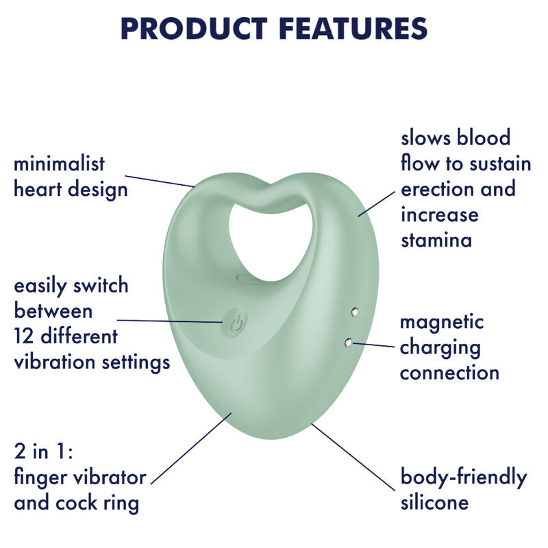 Satisfyer Perfect Pair 3 Green – Giocattolo erotico 2 in 1 dal design minimalista e versatile