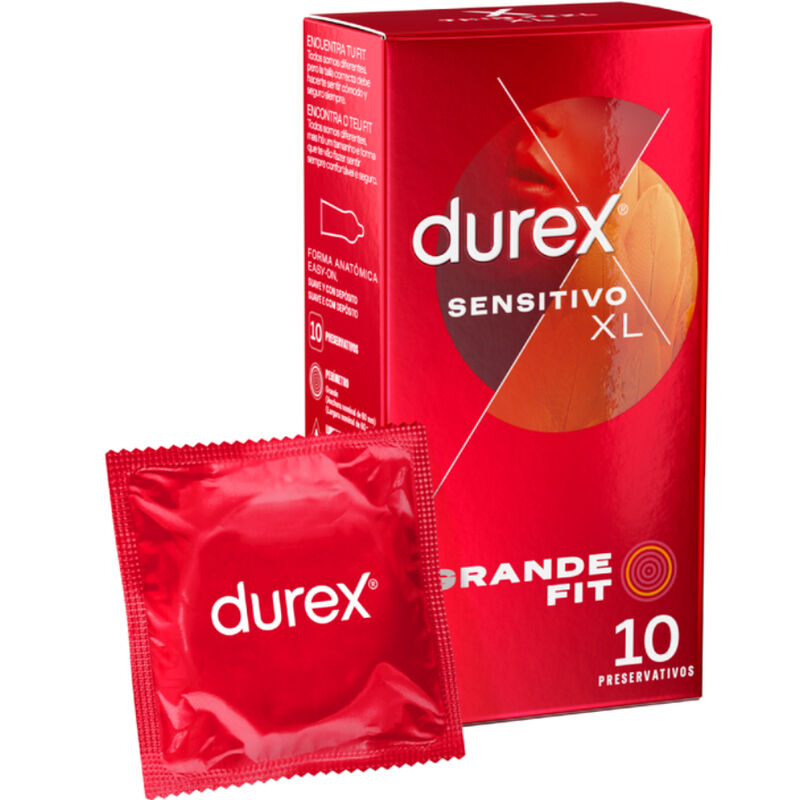 Comprar DUREX Preservativos Sensitivo XL 10 Unidades – Ajuste Perfecto Para Mayor Comodidad-PRESERVATIVOS-Noxtic