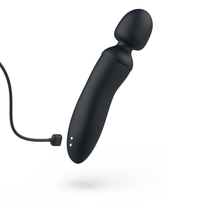 B SWISH Bthrilled Vibrador Wand Premium Negro – Diseño Elegante Con Funcionalidad Recargable