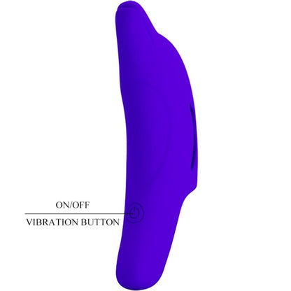 Stimolatore per dita Pretty Love Delphini Blu Scuro – Design ergonomico con silicone medico per sensazioni uniche