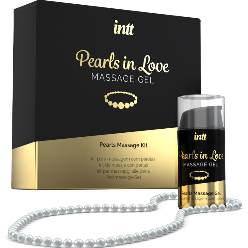 Comprar INTT Pearls In Love – Kit De Masaje Con Gel De Silicona Y Collar De Perlas Elegante-Noxtic