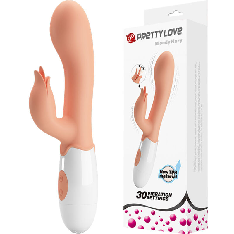 Pretty Love Bloody Mary – Vibrador Ergonómico Con Estimulador Para Placer Único