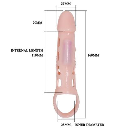 Comprar PRETTY LOVE Harrison Funda Extensora Con Vibración – Aumento De Grosor Y Longitud Para Placer Intenso-Noxtic