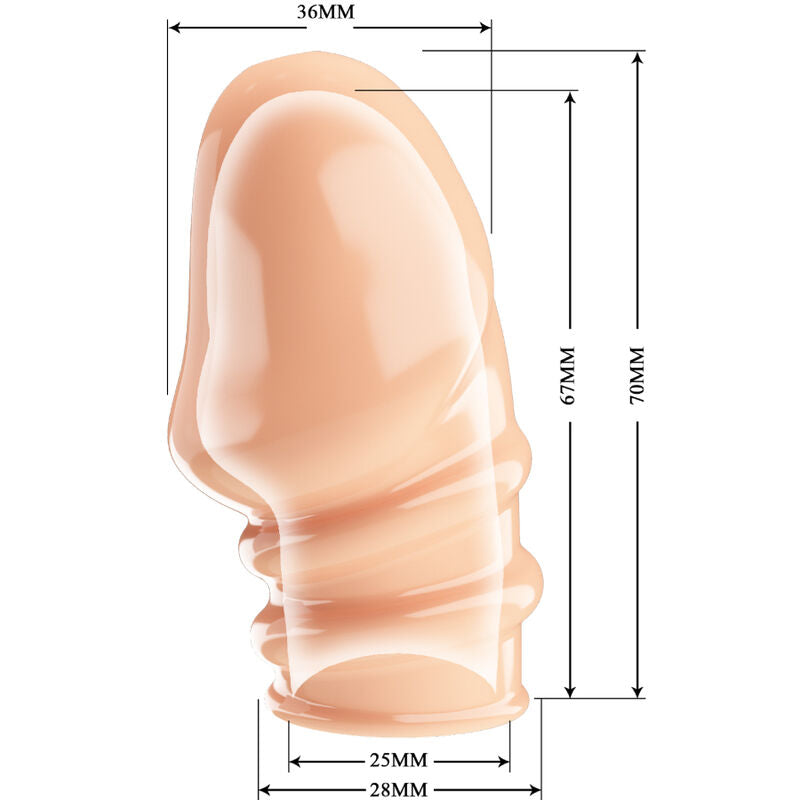 PRETTY LOVE Jeremy Natural Thickener – Manicotto morbido al tatto per un piacere personalizzato