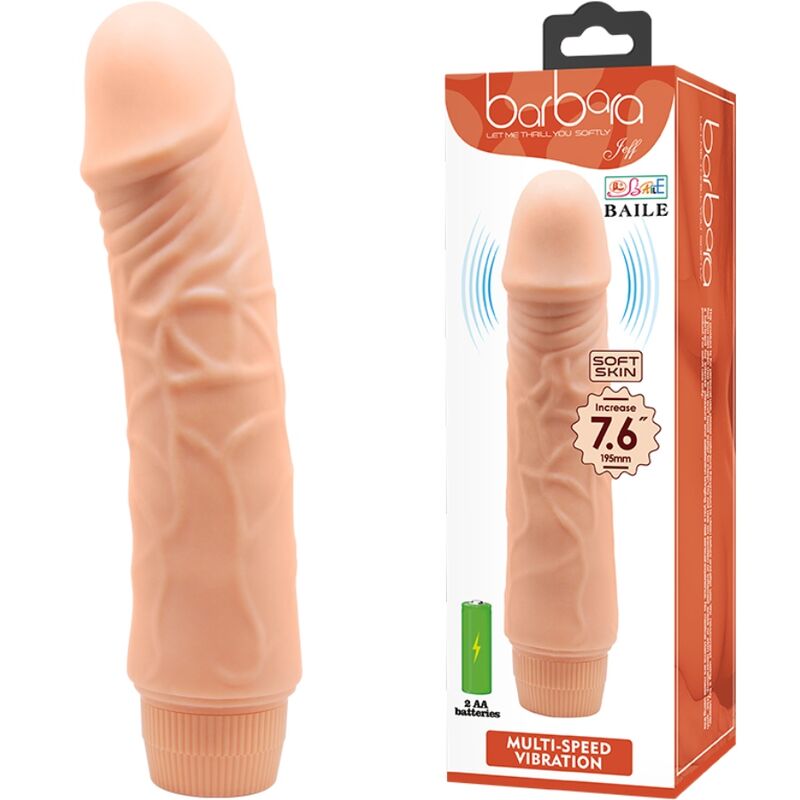 BAILE Barbara Vibrador Realístico 20 CM – Diseño Ergonómico Para Placer Intenso