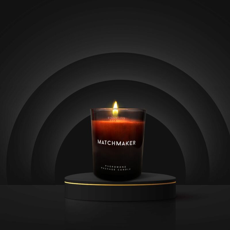 Candela da massaggio EYE OF LOVE Matchmaker Black Diamond per lui 150 ml – Candela ai feromoni per un'esperienza sensoriale unica