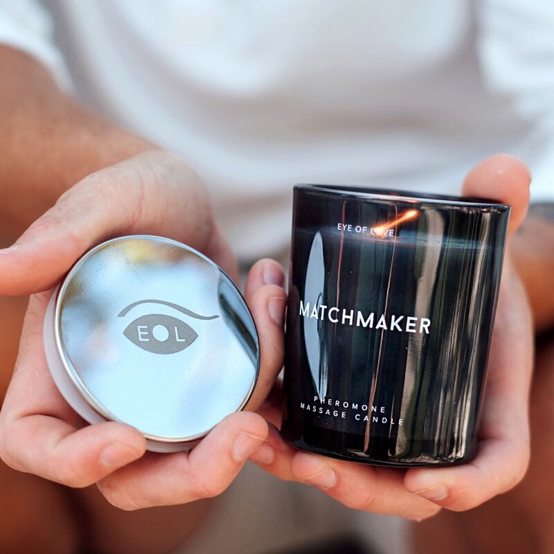 Comprar EYE OF LOVE Matchmaker Black Diamond Vela De Masaje Para Él 150 Ml – Vela Con Feromonas Para Una Experiencia Sensorial Única-Noxtic
