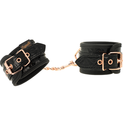 COQUETTE CHIC DESIRE - BLACK EDITION NEOPRENE-LINED HANDCUFFS