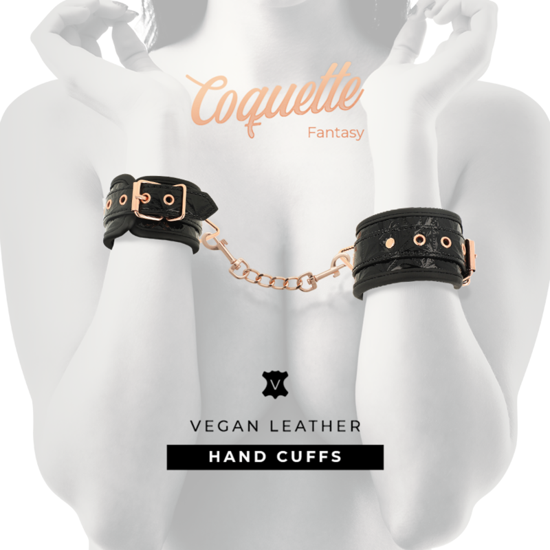 COQUETTE CHIC DESIRE - BLACK EDITION NEOPRENE-LINED HANDCUFFS