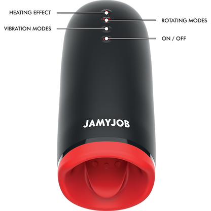 JAMYJOB - SPIN-X MASTURBATOR WITH ROTATION AND HEAT FUNCTION