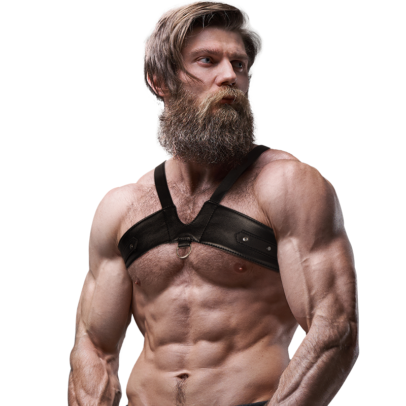 FETISH SUBMISSIVE ATTITUDE - BRIGADE ECO-LEATHER CHEST HARNESS FOR MEN