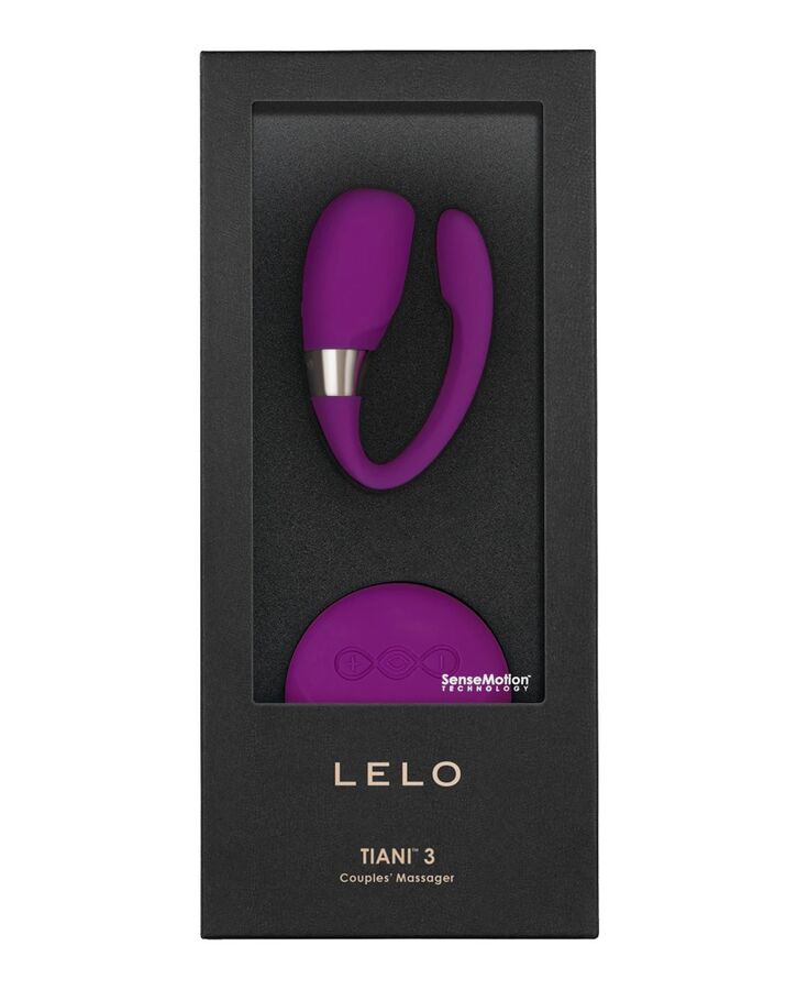 LELO Insignia Tiani 3 Morado – Masajeador Para Parejas Con Doble Potencia De Vibración