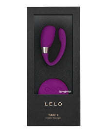 LELO Insignia Tiani 3 Morado – Masajeador Para Parejas Con Doble Potencia De Vibración