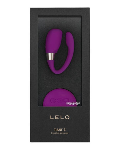 LELO Insignia Tiani 3 Morado – Masajeador Para Parejas Con Doble Potencia De Vibración