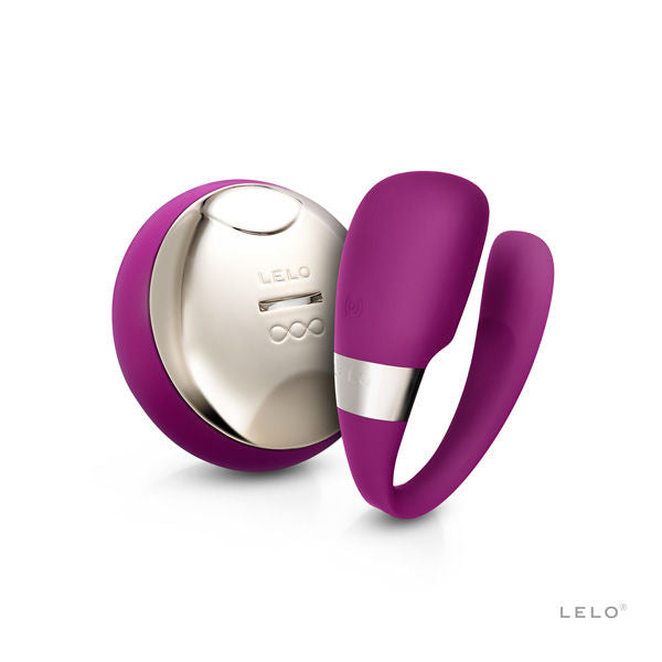 LELO Insignia Tiani 3 Morado – Masajeador Para Parejas Con Doble Potencia De Vibración