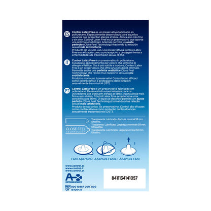 Comprar CONTROL Free Sin Latex Preservativos 5 Unidades – Comodidad Y Sensibilidad Sin Alergias-PRESERVATIVOS-Noxtic