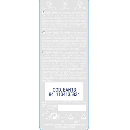 CONTROL 2 in 1 Madagascar Dolcezza Gel 200 ml – Gel massaggio idratante con aroma sensuale