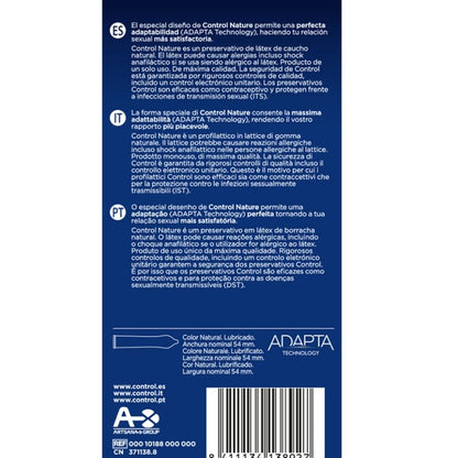 Comprar CONTROL Adapta Nature Preservativos 6 Unidades – Látex Natural Para Experiencias Íntimas Seguras-PRESERVATIVOS-Noxtic