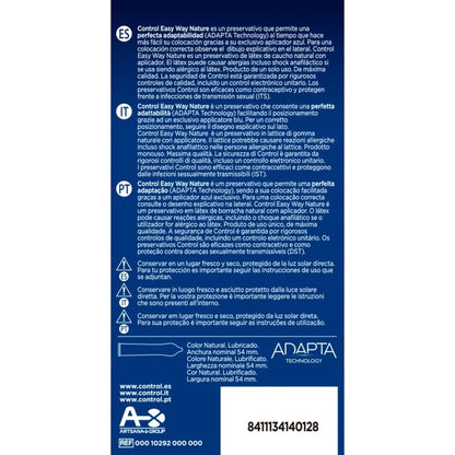 CONTROL Nature Easy Way 10 Unidades – Preservativos Innovadores Para Máximo Bienestar Sexual