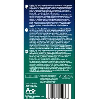 Comprar CONTROL Nonstop Puntos y Estrías Preservativos 12 Unidades – Diseño Estriado Para Mayor Placer Seguro-PRESERVATIVOS-Noxtic