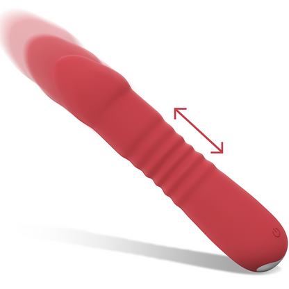 INTENSE Juni Up & Down Rojo – Vibrador Con 10 Modos De Vibración Para Placer Personalizado