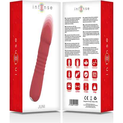 INTENSE Juni Up & Down Rojo – Vibrador Con 10 Modos De Vibración Para Placer Personalizado