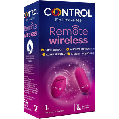 CONTROL Masajeador Personal Inalámbrico – Estimulador Recargable Con Control Remoto Para Placer Personalizado