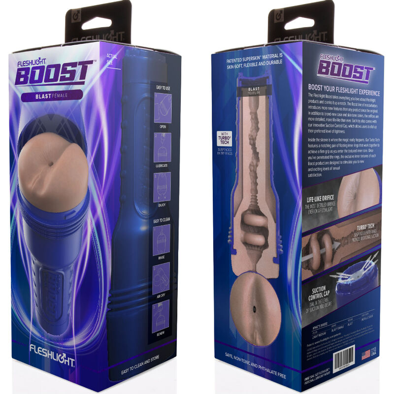FLESHLIGHT BOOST BLAST LM FLESH RP – Diseño Ergonómico Para Una Experiencia Realista De Placer