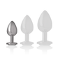 Comprar INTENSE Plug Anal Metal Aluminio Corazón Blanco Talla S – Diseño Glamuroso Para Placer Elegante-Noxtic
