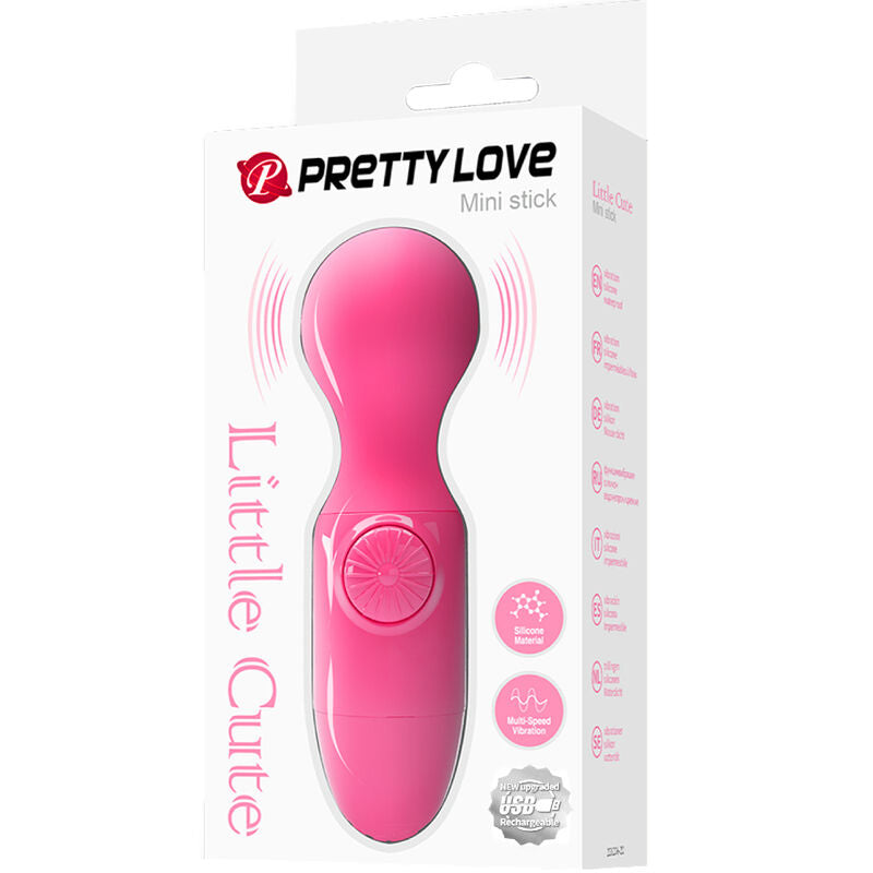 Pretty Love Mini Masajeador Personal Magenta – Masajeador Compacto Con Potente Experiencia De Vibración