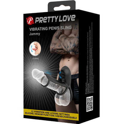 Pretty Love Jammy Vibrating Sleeve – Design ergonomico con 12 modalità di vibrazione ricaricabili