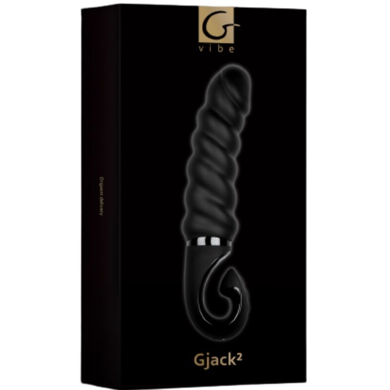G-VIBE G-Jack 2 Nero – Dildo vibrante con materiale Bioskin per una sensazione realistica