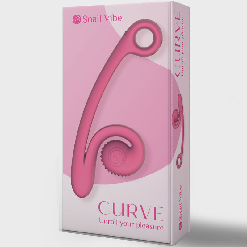 Vibratore SNAIL VIBE Curve Arancione – Vibratore ricaricabile con silicone medico ipoallergenico