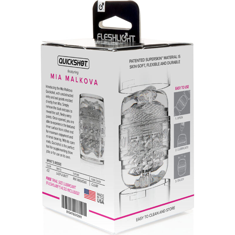 FLESHLIGHT Quickshot Mia Malkova – Design compatto per un'esperienza sensuale senza pari