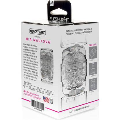 FLESHLIGHT Quickshot Mia Malkova – Design compatto per un'esperienza sensuale senza pari