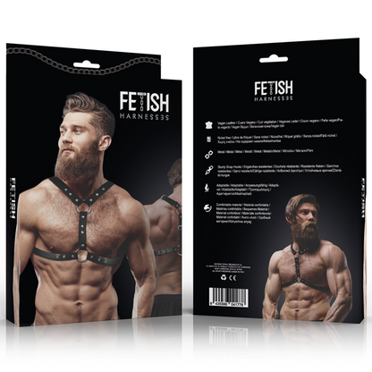 FETISH Arnés Ecopiel Pecho Doble Sujeción – Diseño Ergonómico Para Comodidad Y Estilo