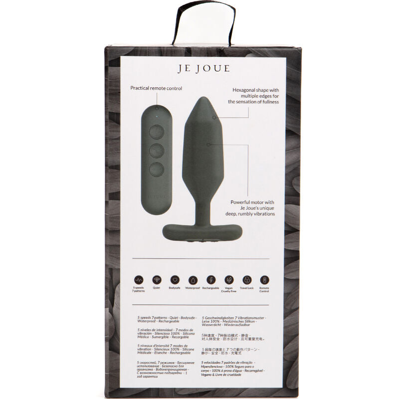Comprar JE JOUE Onyx Plug Anal – Vibrador Con Diseño Ergonómico Para Estimulación Sensorial-Noxtic