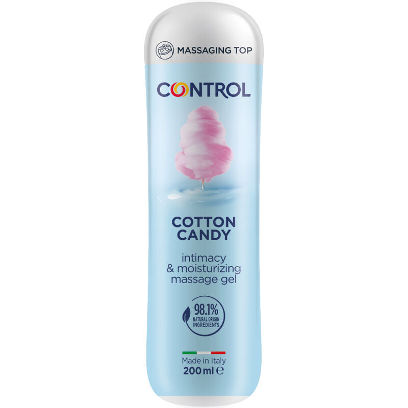Comprar CONTROL Masaje Gel 3 en 1 Algodón de Azúcar 200 ML – Gel Ultrasensorial Con Aroma Dulce Para Momentos Especiales-Noxtic