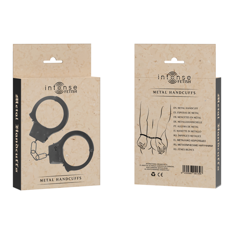 Manette in metallo INTENSE – Design elegante per un gioco di dominazione affidabile