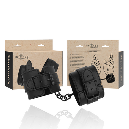 Comprar INTENSE Fetish Esposas De Cuero Vegano – Diseño Ético Para Exploración Confortable-Noxtic