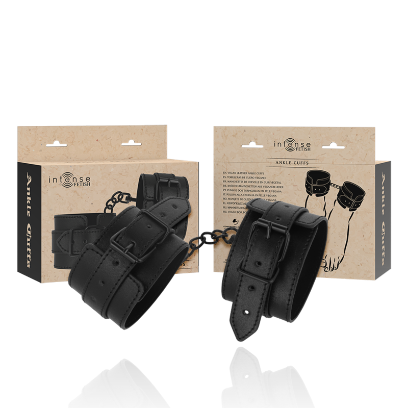 Comprar INTENSE Fetish Tobilleras De Cuero Vegano – Diseño Elegante Para Exploración Sensorial-Noxtic