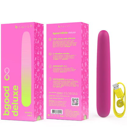 B SWISH Bgood Infinite Deluxe – Vibrador Recargable De Silicona Para Placer Con Estilo