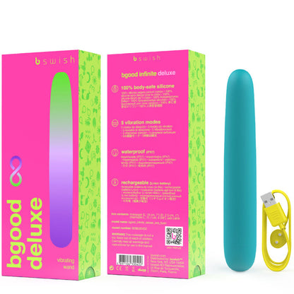 B SWISH Bgood Infinite Deluxe – Vibrador Recargable Con Diseño Moderno Y Silicona Suave