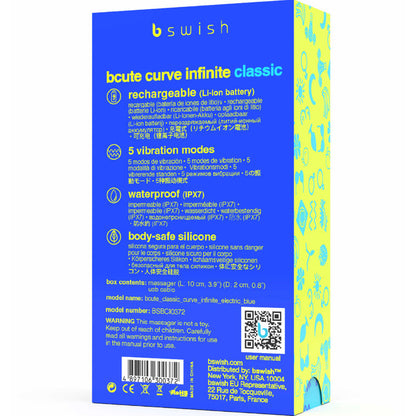 Comprar B SWISH Bcute Curve Infinite Classic – Vibrador Recargable Con Diseño Ergonómico De Silicona-Noxtic
