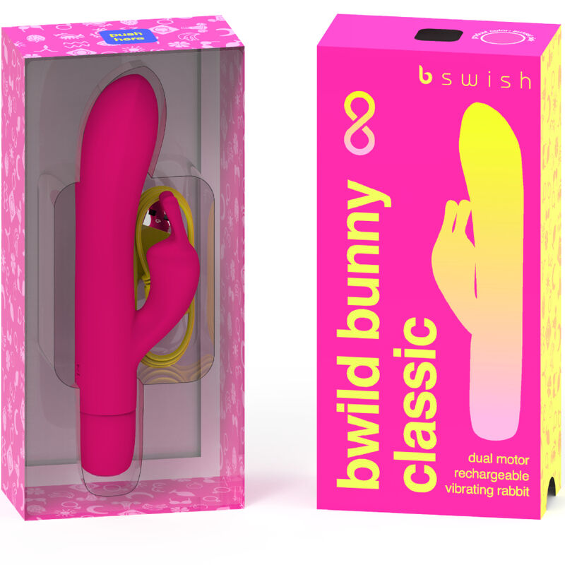 B SWISH Bwild Bunny Infinite Classic – Vibrador Recargable Con Doble Motor Y Ocho Niveles De Intensidad